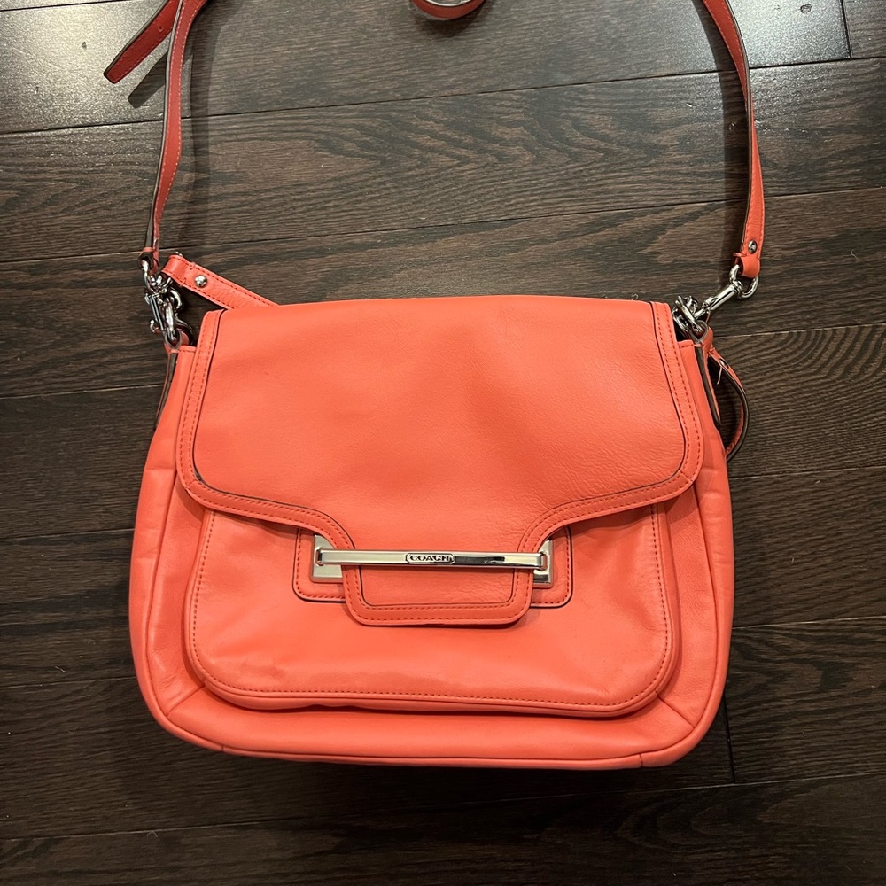 Coach Taylor Handbag in Pink Leather (F27481)
